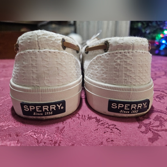 NWOT SPERRY SIZE 7 TOP SIDERS SEARSUCKER - Picture 10 of 10